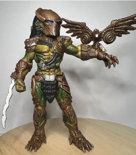 A custom 3D printed predator figure
